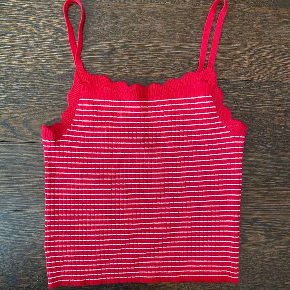 NWT red crop top
